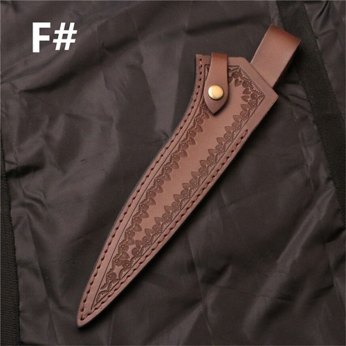 Lederscheide Schwertscheide Outdoor Schutz Werkzeug Gerade Messerabdeckung - Bild 18 von 19