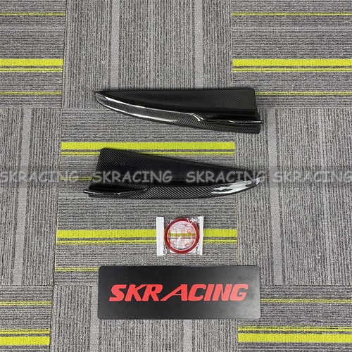 For Benz C-Class W205 2015-2021 Carbon Fiber Rear Bumper Diffuser Lip Splitters - Imagen 9 de 15