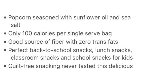 Skinny Pop Popcorn 0.65 oz, 28 Ct Gluten Free Dairy Free Non-GMO Snack Food - Picture 6 of 6
