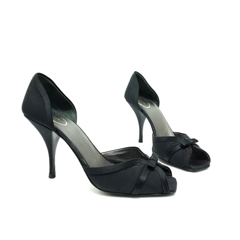 Prada zapatos de mujer talla 39 talón 10 de raso en negro 18222 Prada zapatos de mujer talla 39 39 39 talón 10 de raso en negro 18222 alta calidad