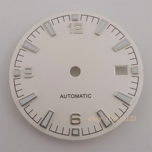 31mm sterile NH35 watch Dial with hand green luminous sterile Automatic movement - Picture 10 of 12