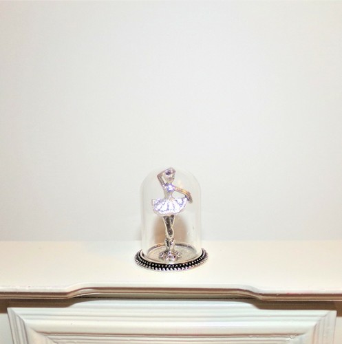 ¡Nuevo! Estatua de bailarina en miniatura escala 1:12 escala 1:12 manto cúpula de vidrio + - Imagen 12 de 12