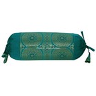 Cylindrical Neck Pillow Cover Brocade Jacquard Bohemian Bolster Pillow 18 x 8 in