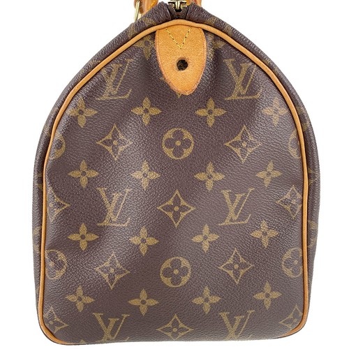 Bolso de Mano Louis Vuitton Speedy 30 Monograma Cuero Tela Marrón 3022 - Imagen 6 de 24