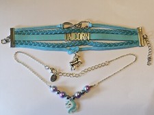 Unicorn Necklace And Bracelet