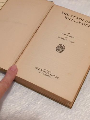 1925 The Death Of A Millionaire by G.D.H. & Margaret Cole With Original Bookmark - Picture 13 of 17
