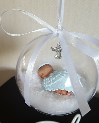 angel baby christmas bauble