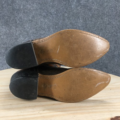 ACME Cowboystiefel Kind 6,5 C halbhoch zum Überziehen spitz zulaufend braun Leder Western - Bild 18 von 24