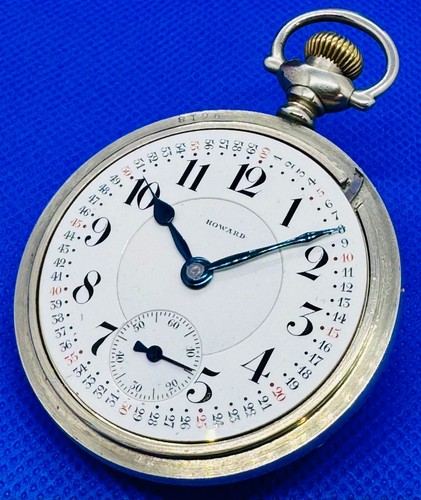 🔥RARE Howard Series 5-19 Jewel w/Original Box in a "Loaner Case" Pocket Watch🔥 - Picture 12 of 17