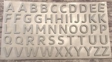White Felt Letters Self Adhesive 2 Alphabet Sets Personalise Craft Embellishment