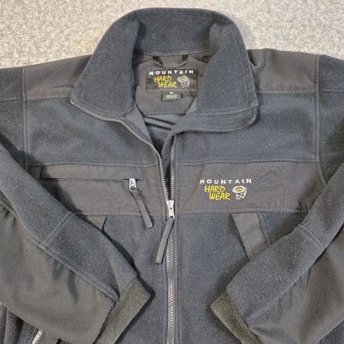 Vtg Mountain Hardwear Jacket Mens Medium Black Gore Tex Shell Full Zip Made USA - Picture 4 of 18