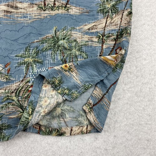 Batik Bay Mens 2XL Hawaiian Shirt Rayon Cool Comfort Vintage American USA Scenes - Picture 6 of 18