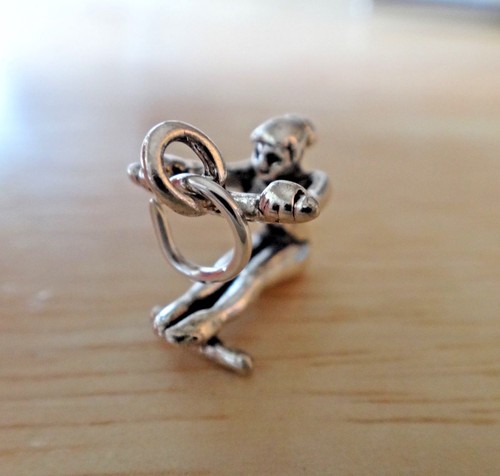 Sterling Silver 3D 16x12mm Uneven Bars Gymnastics Charm! - Picture 2 of 6