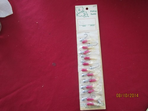 CABEZA DE PLOMO PLÁSTICO SUAVE CRAPPIE PERCHA BAJO GRUB TUBO PLANTILLAS 1/16 OZ P# 35 - Imagen 4 de 4