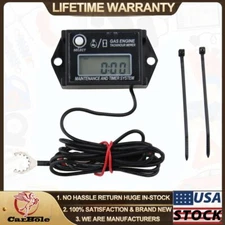 Digital Hour Meter / Tachometer For Small Gas Spark Engine Motor Black Outboard