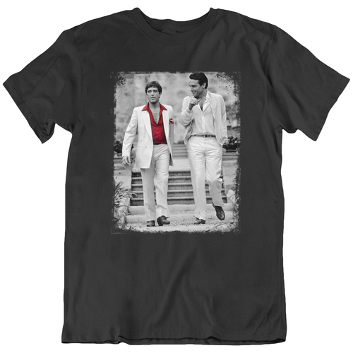 T-shirt maglietta Scarface Tony e Sosa film retrò regalo nuova - Foto 1 di 3