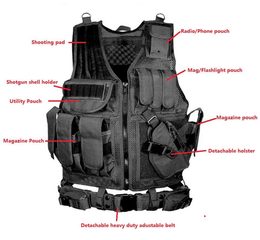 Army Tactical Vest Plate Airsoft Paintball Assault Molle Military Bearing Combat Army Tactical Vest Plate Airsoft Paintball Assault Molle Military Bearing Combat