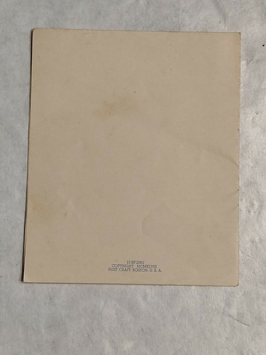 Vtg Rust Craft Birthday Greeting Card Husband to Wife Funny POOH HUMOR 1948 - Picture 2 of 3