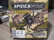 SpiderWire Stealth Camo Braided Fishing Line - 6 LB - 125 Yds - Camo Braid