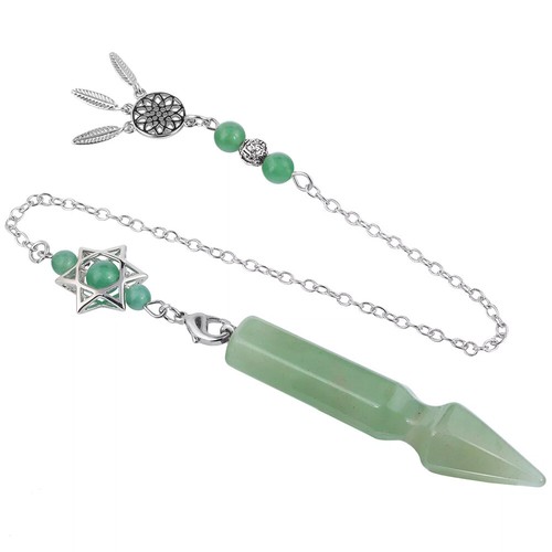 Natural Crystal Gemstone Point Dowsing Pendulum Chakra Pendant Meditation Reiki - Picture 156 of 301