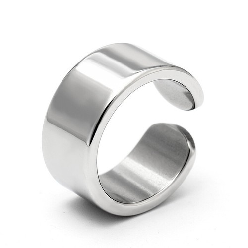 10mm Men's Women's Polished/Brushed Band Stainless Steel Silver Ring Size 6 7 8 - Picture 5 of 11