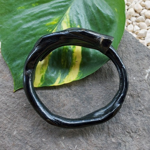 Brazalete de coral negro genuino exótico indonesio Akar Bahar pulsera #295 - Imagen 1 de 6