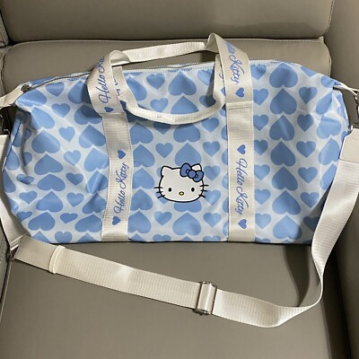 Forever21 ハローキティ　ブルーエンジェル　コラボ　旅行バッグ Sanrio Hello Kitty Forever 21 Blue Angel Heart Overnight