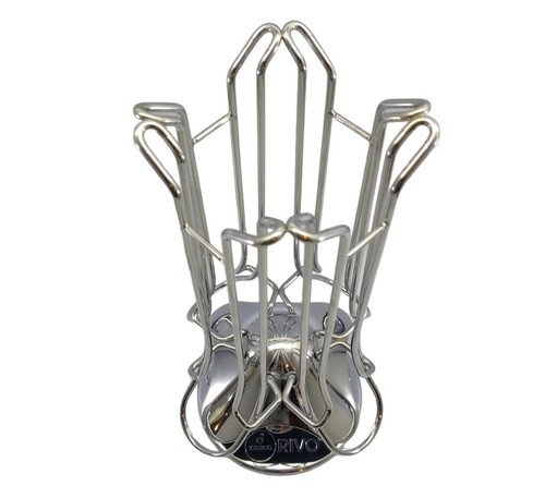 Keurig RIVO 20 Pack Carousel Dispenser Holder Silver Chrome Metal NO Box - Picture 2 of 12