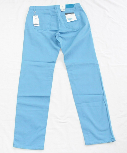 $198 New BRAX Casual Pants ULTRALIGHT Men 33x34 Cadiz Straight Fit Light Blue 33