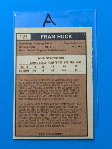 1975-76 O-Pee-Chee WHA Hockey - U-Pick - Picture 274 of 318