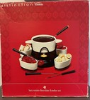 Lazy Susan Chocolate Fondue Set 11-Piece Set By Trudeau, Distinction, NIB