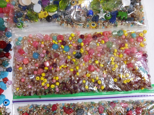 Beads + charms for crafts and jewelry making. Glass, crystal, gemstone, plastic - Bild 12 von 24
