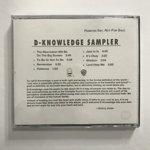 D-Knowledge All That And A Bag Of Words Sampler 8 Tracks CD - Imagen 3 de 6