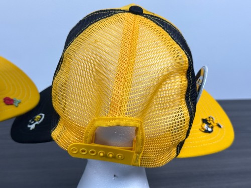 Pair of Crazy ‘Bout them Iowa Hawkeye Double Brim Hats w/ 1982 Peach Bowl Button - Picture 8 of 20