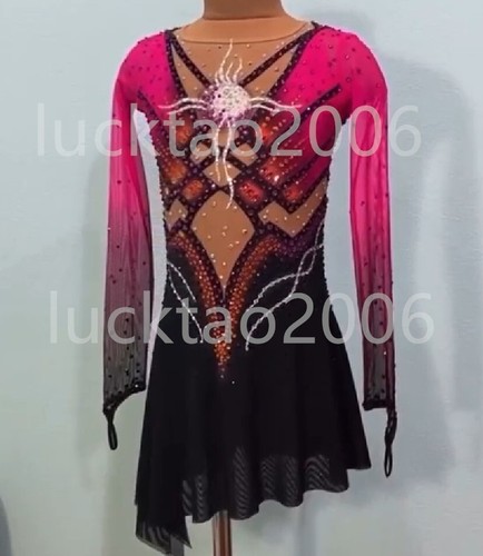 new style Figure skating Ice Skating Dress Gymnastics Dance Costume 88105 - Picture 2 of 7
