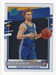 2020-21 DONRUSS OPTIC BASKETBALL- NICO MANNION RATED ROOKIE NO. 190 WARRIORS RC