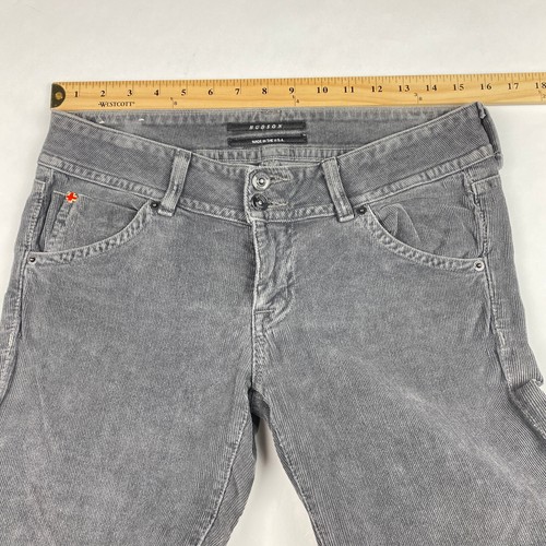 Pantalones de mezclilla Hudson gris pana corte boot para mujer talla 28 - Imagen 8 de 14