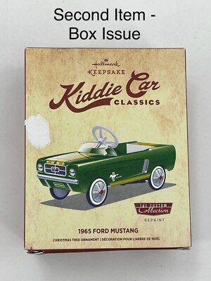Hallmark Keepsake Kiddie Car Classic Ornament Green 1965 Ford