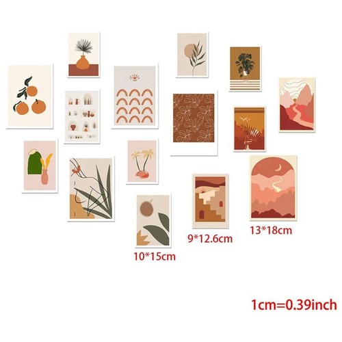 Kit de Collage de Pared de 15 Piezas ImáGenes EstéTicas, DecoracióN de Dorm N1C8 - Imagen 8 de 8