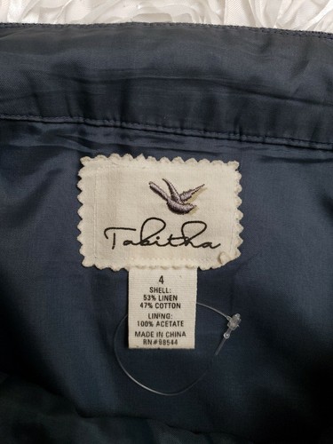 Tabitha, Anthropologie blue Tweed Pleated Skirt Womens Size 4 Pockets NEW - Picture 5 of 7