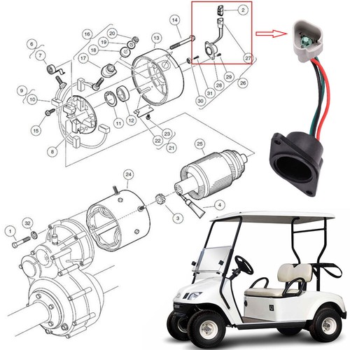 Carro de golf IQ imán de alta velocidad y sensor para Club Car DS Precedent ADC, 102704901 - Imagen 8 de 8