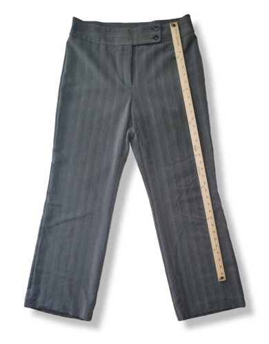 Laura Scott Womens Dress Pants Size 12  Flat Front Gray Causal Career  - Picture 2 of 5