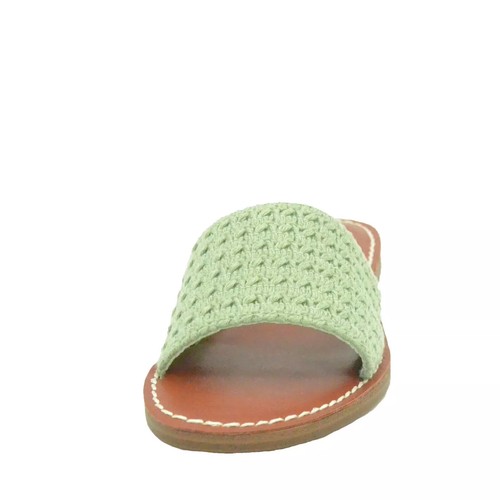 Women's Shoes MIA VIX Crochet Slide Sandals GS1295240 SAGE - Picture 2 of 5