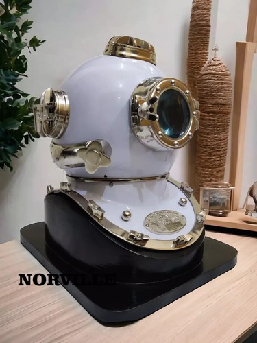 18" Diving Helmet Marine Maritime Helmet Antique Morse Sea Vintage Divers Helmet - Picture 11 of 15