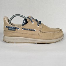 Columbia Delray PFG Sneakers Mens Size 8 Taupe Beige Khaki Lace Up Boat Shoes