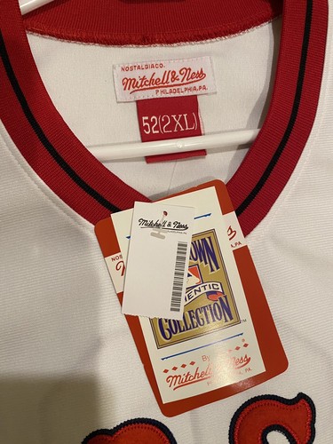 CARL YASTRZEMSKI Boston Red Sox 1975 Majestic Cooperstown Classic Jersey SZ52 XL - Picture 5 of 6
