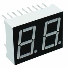 Green 0.56" 2-Digit Seven Segment Display Anode LED