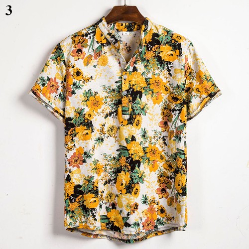 Camiseta Para Hombres Hawaiana Floral Verano Manga Corta Playa Fiesta Informal Prendas para el torso Blusa - Imagen 29 de 32