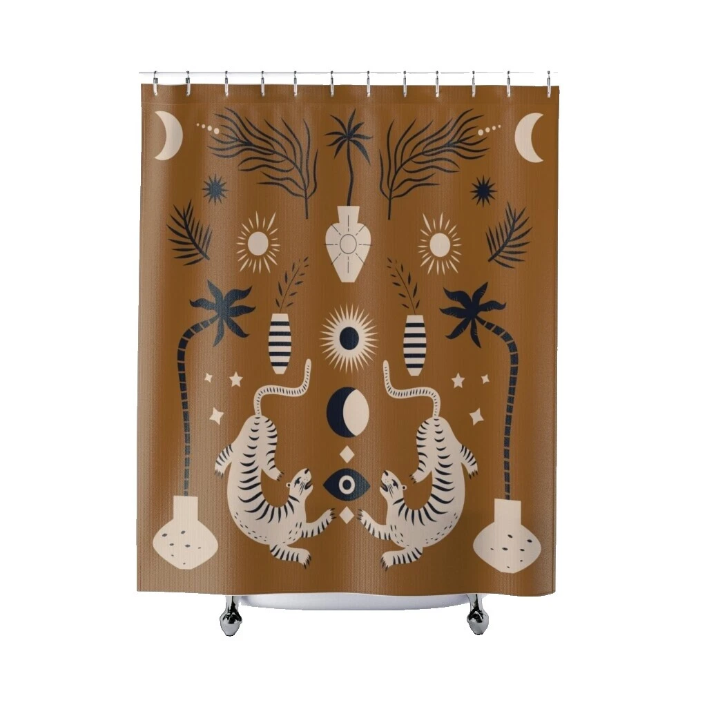 Cortinas de Ducha Impresión Animal de poliéster