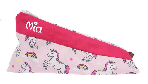 Federmäppchen Einhorn mit Name Mäppchen Brillenetui Schlampermäppchen Kinder Neu - Bild 2 von 8